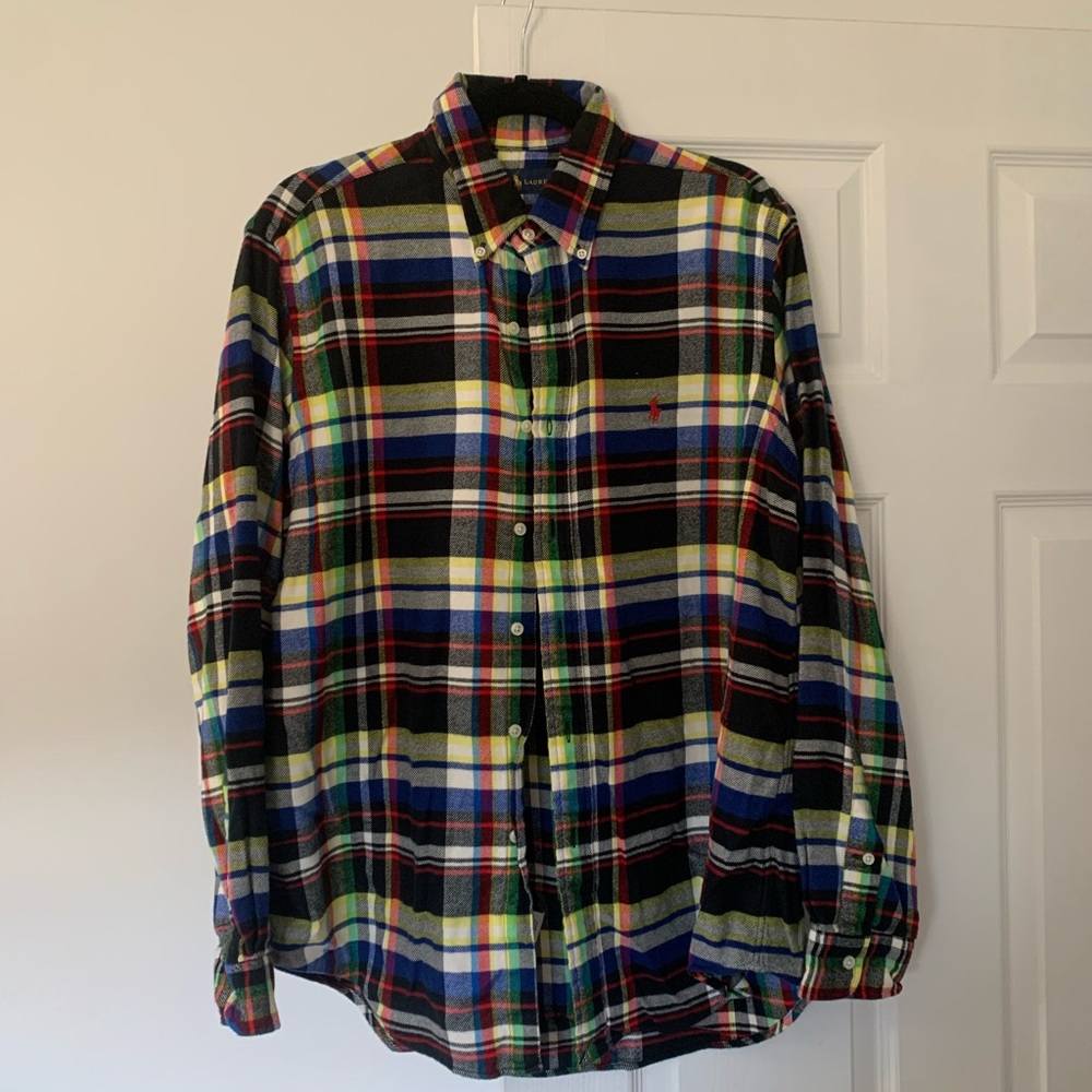 Men’s button down plaid